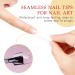 Beaupretty 100PCs Clear Fan-Shaped Nail Art Display Tips with Metal Split Ring Holder - Perfect for Nail Practice & Polish Organization - Buy Online on GoSupps.com