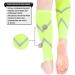 Leg Compression Sleeve - Comfortable Footless Socks for Fitness & Running | Fluorescent Green | Shin Splint Relief - Buy Online on GoSupps.com