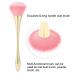 Nail Art Staubbrush - Manicure Tool for DIY Nail Cleaning | Fashion Gel Accessories - Pink Head & Gold Brush - Buy Online on GoSupps.com