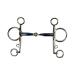 AK Pelham AKRS-2611 Single Jointed Horse Bits with Sweet Iron Mouthpiece 14 cm Blue-Silver