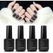 4pcs Gel Nail Polish Set with Base & Top Coat - Long-Lasting, Matte Finish - Ideal for Beginners & Professionals - Home or Salon Use - Buy Online on GoSupps.com