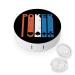 Retro Poker Round Case for Contact Lens Kit Storage Box with Mirror Portable Cute Lens Holder