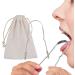 Buy Tebinzi Stainless Steel Tongue Cleaner - U-Shaped Oral Hygiene Brush for Fresh Breath | Healthy Adults Care | Includes Silver Cloth Bag - Buy Online on GoSupps.com