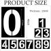 4 Inch Plastic Number Stencils Set - Reusable Digital Templates for Address, Cake, and Painting - Buy Online on GoSupps.com