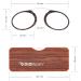 Didinsky Reading Glasses for Men & Women | Transparent Compact Borderless Design | Retro Style | 3 Colors & 5 Grades - Orsay Wood Clear Wood 1.0x - Buy Online on GoSupps.com