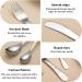 Evanda Toddler Utensils Set - Stainless Steel Forks and Spoons for Kids - Dishwasher Safe and Mirror Polished - 4 Piece Silverware - Buy Online on GoSupps.com