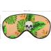 Skull Leaf Pattern Sleep Mask | Adjustable Blindfold for Sleeping | Blocks Light for Night Travel | Men and Women - Buy Online on GoSupps.com