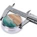 Portable 3 Compartment Round Pill Box Organizer - Aerial View Beach Design for Travel - Buy Online on GoSupps.com