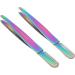 Stainless Steel Eyebrow Tweezers - Dual Head Precision Clamping & Multifunctional Eyebrow Trimming Tool - International Shipping Available - Buy Online on GoSupps.com