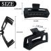 4 Pack Extra Large Hair Claw Clips for Thick & Long Hair - Non-slip Square Jaw Clips for Curly Hair - Strong Hold Matte Hair Clamps - Neutral Colors - Buy Online on GoSupps.com