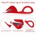 Vrose Flosi Elastic Rubber Band Cutter for Hair - Hair Tie Remover with 3 Red Pony Picks & 500 Clear Elastics - Easy Grip Hair Accessories for Girls & Women - Buy Online on GoSupps.com
