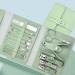 Professional Green Manicure and Pedicure Set - Nail Clippers Included - Buy Online on GoSupps.com
