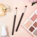 Angled Eyeliner Brush Set - Slanted Flat Angle Eye Liner & Eyebrow Brush Duo for Precision Makeup Application - Synthetic Bristles for Gel, Powder, Liquid, Cream Liners - Black - Buy Online on GoSupps.com
