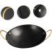 Alipis 1pc Pot Skillet with Lid Cooking Seafoodpot Eggs Frying Pan Double Ear Pan Dog Cookie Shapes Ramen Bowls Cast Iron Pan Mini Pan Camping Heating Pot Stainless Steel Black 30X25X9CM - Buy Online on GoSupps.com