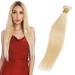 Elailite Real Hair Tressen Human Hair Bundles Extensions Hair Extension Brazilian Haarb ndel Extensions smooth 30cm 100g #613 bleached blonde