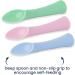 Nooni Care Baby Weaning Spoons Set - Soft Tip Silicone Spoon for Babies | Easy Grip Baby Cutlery | Weaning Spoons for Babies First Led Training - Buy Online on GoSupps.com