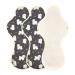 think ECO Printed Absorbent Type Pad 3p Organic Reusable Cotton Pads Menstrual Pads Sanitary Napkins Many Pattern 3 Pads. (Puppy Night pad Plus)