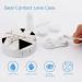 Bagea-Ka Geometric Marble Art Contact Lens Case - Black & White Travel Eye Care Kit with Mirror Tweezers and Solution Bottle - Buy Online on GoSupps.com