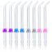 8 Pieces Flosser Replacement Tips for Waterpik Water Flosser High-Pressure Water Flosser Tip Replacement Compatible with Waterpik Oral Irrigator & Dental Flosser Orthodontic Tips 4 Colors