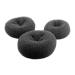 Amorar 3 pieces women women hair chignon hair pad Haardutt donut ring shapers knot cushion knot ring dutt pillow hair knot knot roller roll hair part black