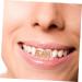 Healeved 3 Pcs Scorpion Single Braces Costume for Men Gold Tooth Photo Props Vampire Like Real 14k - Buy Online on GoSupps.com