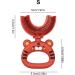 DRANG U-Shaped Silicone Toothbrush for Kids Cartoon Tiger Design Extra Soft Brush Head Full Mouth Cleaning 1 Pack - Buy Online on GoSupps.com