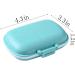 Daily Pill Organizer - 8 Compartment Portable Pill Box for Vitamins & Cod Liver Oil - Travel-Friendly Blue Design - Buy Online on GoSupps.com