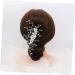 FRCOLOR Wedding headpieces for wedding wire side Comb wedding side headpiece side Comb Rhinestone Clip Comb Leaf Crystal Hair Comb Leaf Hair Comb hair crystal clip pearl Crystal - Buy Online on GoSupps.com