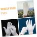 HONMEET 12 Pairs Moisturizing Gloves Work Gloves Working Gloves Moisturizing Overnight Gloves Cotton White - Buy Online on GoSupps.com