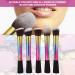 Tyenaza 5Pcs Portable Makeup Brush Set | Face Blush Powder Brushes for Women | Beauty Tools for Flawless Makeup - Buy Online on GoSupps.com