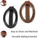 SHUNGXINYI Hair Barrettes Plastic Hair Barrette Clip Girls Womens Beauty Styling Tools Ponytail Holder 2 Pcs - Black/Coffee - Buy Online on GoSupps.com