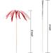 TecUnite 100 Pieces Foil Frill Firework Cupcake Picks Christmas Cupcake Topper 9 Inch Coconut Tree Shape Food Picks Supplies Party Decoration (Multicolored) - Buy Online on GoSupps.com