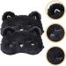 2pcs Cute Black Cat Sleeping Masks for Kids, Girls, and Women | Soft Plush Eye Mask Blindfold Cover | Ideal Eyeshade for Teens Girls - Buy Online on GoSupps.com