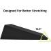 StrongTek 13 Large Yoga Foam Wedge Slant Board Calf Stretcher - One Pair Basic-Black - Buy Online on GoSupps.com