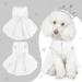 MHauslie Luxury Bowknot Dog Dress - White Medium | Fashionable Pet Skirt for Small to Medium Dogs - Buy Online on GoSupps.com
