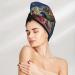 Hair Towel Wrap - Quick Drying Colorful Coral Reef Turban | Hair Drying Towel with Button - Buy Online on GoSupps.com