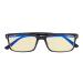 CessBlu Blue Light Blocking Glasses Anti UV Rays Glare Computer Reading Eyeglasses for Men Women with Yellow Filter Lens Black 1.5 x