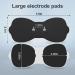 Premium Wireless TENS Unit Electrode Pads | Reusable Self Adhesive 3.5mm Connector Non-Irritating Design - Black - Buy Online on GoSupps.com