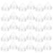 NOLITOY 60 Pcs Eye Shadow Bottle Eyeshadow Mini Empty Plastic Jars Nails Powder Boxes Blush Accessories 3x3cmx2pcs transparent colorx2pcs