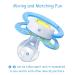 LittleForBig Bigshield Gen-II Adult Pacifier - Baby Cuties Blue Kitty Design - Buy Online on GoSupps.com
