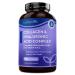 Collagen et Acide Hyaluronique enrichi en Magnesium Vitamine C D B12 Coenzyme q10 et Zinc - Complement Alimentaire pour la Formation de Collag ne pour le Soutient de la Peau - Nutravita