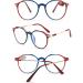 Koosufa Round Reading Glasses | Blue Light Filter for Men & Women | Ultra Light Anti-Fatigue Aid | Strengths 0.0 to 4.0 | Fashionable Computer Frames - Buy Online on GoSupps.com