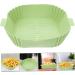 Cabilock Air Fryer Pan Air Fryer Silicone Liner Non-Stick Silicone Pot Reusable Square Cooking Pot Green 24X19.5X5CM - Buy Online on GoSupps.com