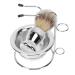 1 set of Barts Brush Halter Razor Holder Man Razor Bush Braster Harrow The Razor Show Razor Razor Shaving Razor Show Shaving Rustproof Steel Razor brushes