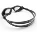 AqtivAqua Wide View Swimming Goggles - All Black + Silver Case - Ideal for Swim Workouts & Open Water - Indoor/Outdoor - Buy Online on GoSupps.com