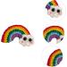 FRCOLOR 2 Pairs Rainbow Barrettes Cotton Rainbow Pendant Cartoon Hair Clips Hair Bows Clips Hair Accessory Bowknot Hairpin Candy Color Hair Clip Kids Barretes Applique Girl Alloy Princess - Buy Online on GoSupps.com