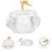 FOMIYES Tools Acrylic Nail Supplies Dish for Acrylic Nails Nail Cup Nail Dish Bowl Nail Dish Cup Nail Liquid Holder Round Nail Art Cup Dappen Dish Octagonal Glass Manicure Metal - Buy Online on GoSupps.com