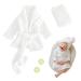 M&G House Newborn Photography Props Bathrobes Outfits Baby Photo Prop Robe Bath Towel Costume Sets Boy Girl Baby Photoshoot Props 0-6 Months(White) 02 White (0-6 Months)