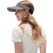 Clape UV Protection Visor Cap - Quick-Drying Adjustable Sun Shield for Golf & Tennis - Summer Outdoor Visor in Dark Gray (RNKD01) - Buy Online on GoSupps.com