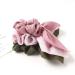 Satin Silk Scrunchies with Bunny Ear Bow - Elegant Hair Ties for Ponytails - Buy Online on GoSupps.com